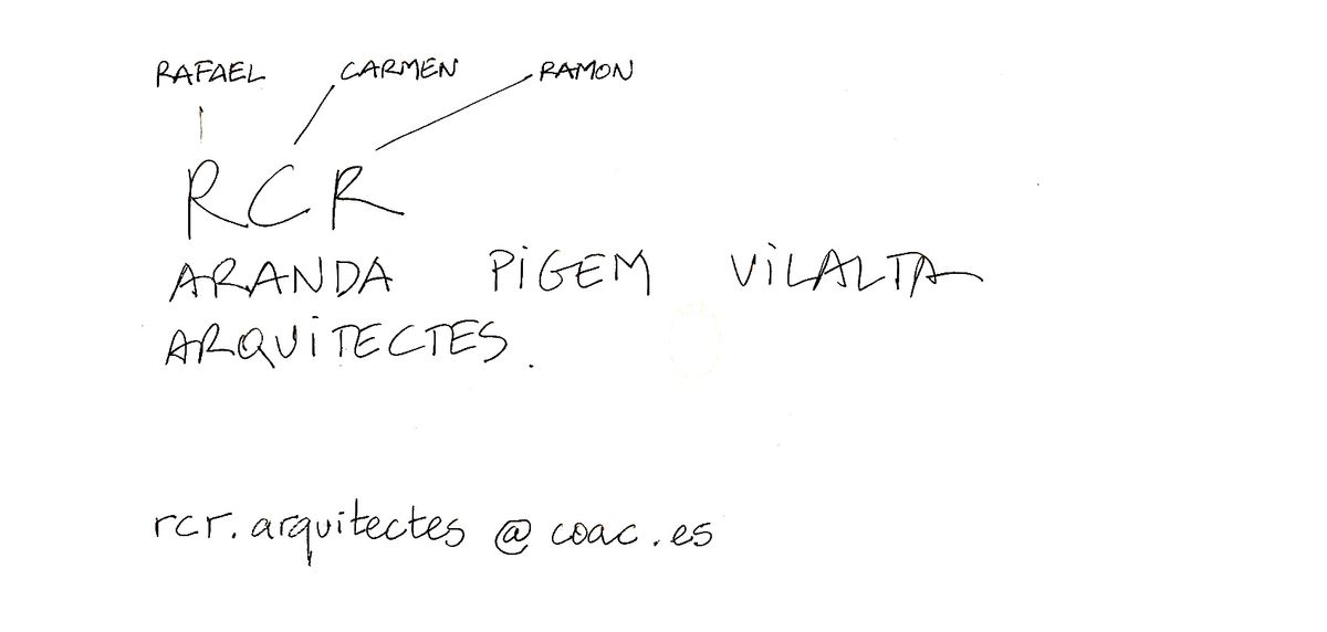 „RCR Arquitectes“ autografas PILOTAS.LT redakcijai