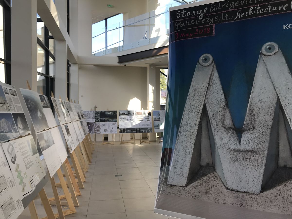 Konkursinių projektų ekspozicija Panevėžio miesto galerijoje. Foto: Panevėžio savivaldybė.