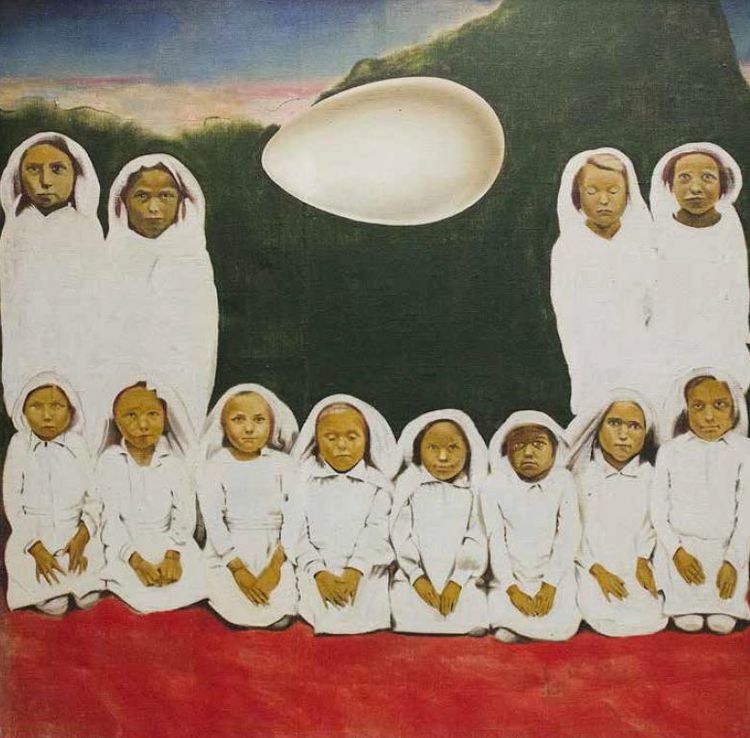 "12 mergelių ir kiaušinis", Š.Sauka (g. 1958) 