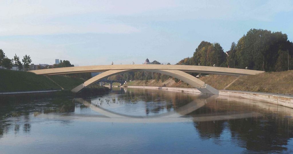 Pėsčiųjų ir dviratininkų tilto per Nerį konkursinis projektas „Alberto tiltas“ („DO architektai“: A.Baldišiūtė, S.Daugėlienė, G.T.Gylytė, A.Neniškis, I.Uogintas, K.Žiliukas; „INHUS Engineering“: J.Petkevičius, V.Kryževičius, R.Mušauskas).