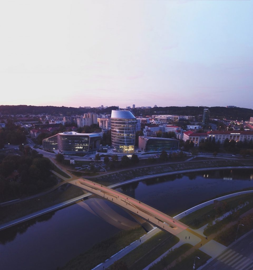 ėsčiųjų ir dviratininkų tilto per Nerį konkursinis projektas „Alberto tiltas“ („DO architektai“: A.Baldišiūtė, S.Daugėlienė, G.T.Gylytė, A.Neniškis, I.Uogintas, K.Žiliukas; „INHUS Engineering“: J.Petkevičius, V.Kryževičius, R.Mušauskas).