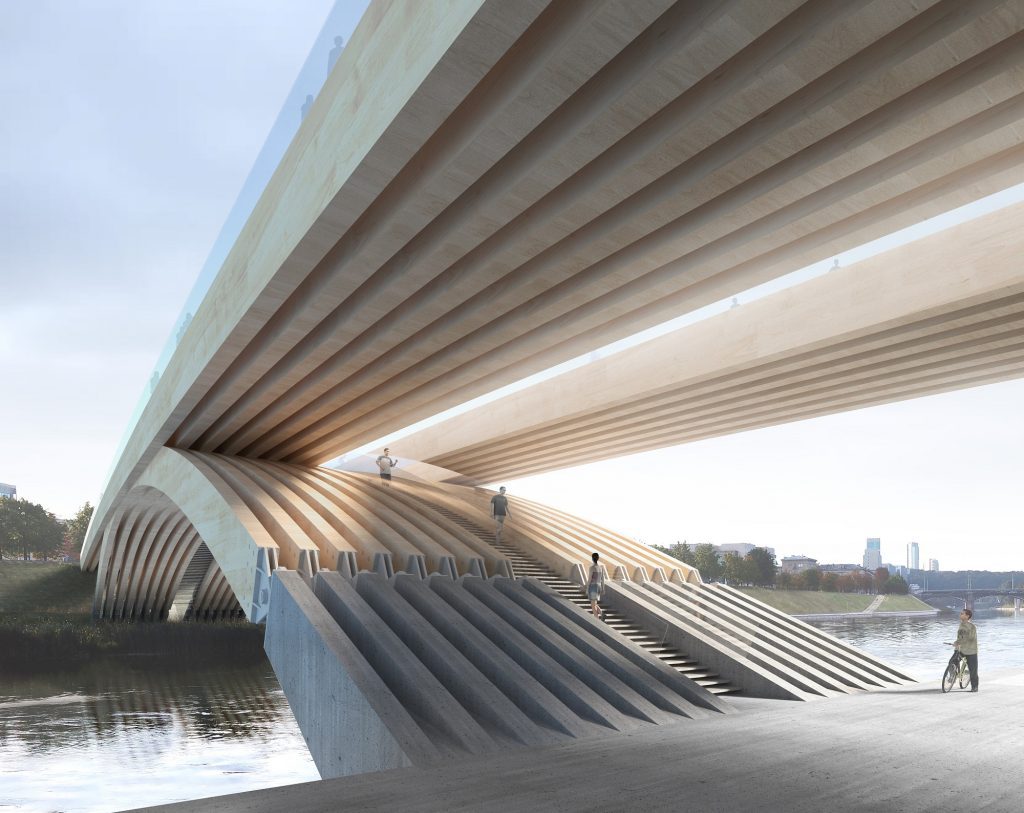 ėsčiųjų ir dviratininkų tilto per Nerį konkursinis projektas „Alberto tiltas“ („DO architektai“: A.Baldišiūtė, S.Daugėlienė, G.T.Gylytė, A.Neniškis, I.Uogintas, K.Žiliukas; „INHUS Engineering“: J.Petkevičius, V.Kryževičius, R.Mušauskas).