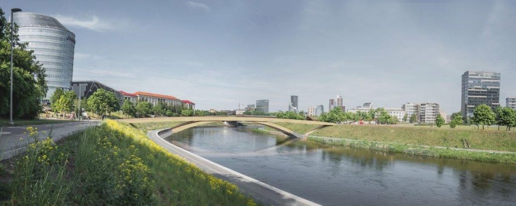 Pėsčiųjų ir dviratininkų tilto per Nerį konkursinis projektas „Alberto tiltas“ („DO architektai“: A.Baldišiūtė, S.Daugėlienė, G.T.Gylytė, A.Neniškis, I.Uogintas, K.Žiliukas; „INHUS Engineering“: J.Petkevičius, V.Kryževičius, R.Mušauskas).