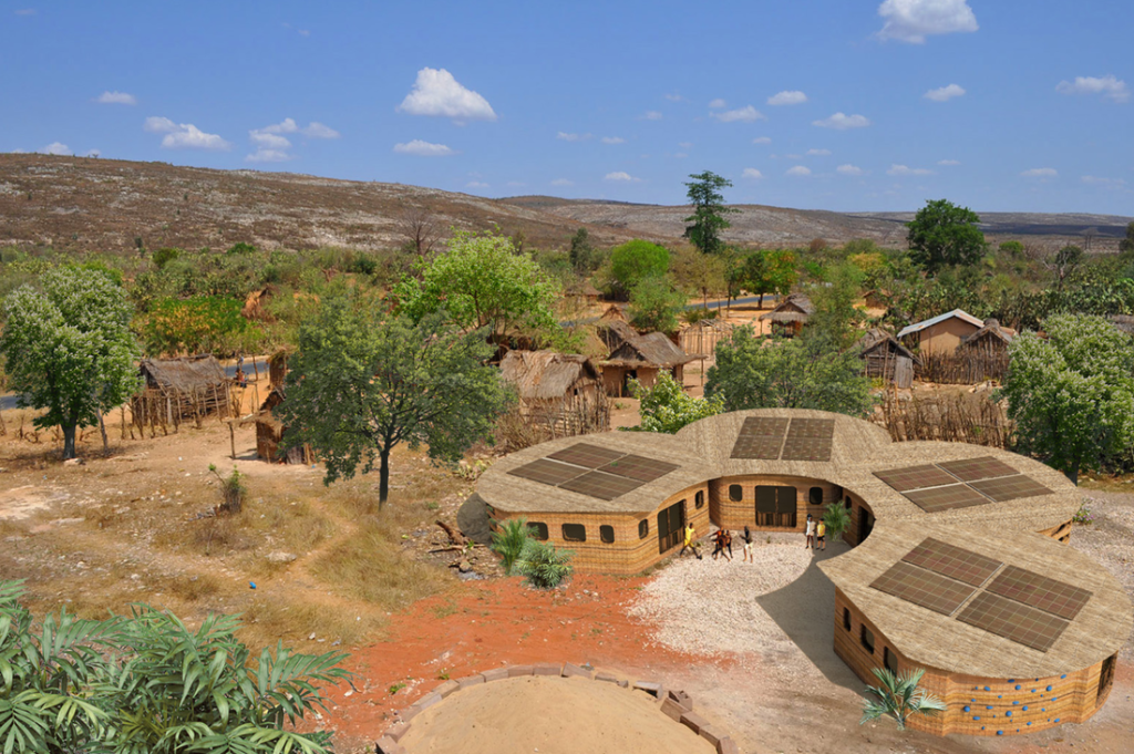 Mokykla Madagaskare (arch.: "Studio Mortazavi". Pav.: „Thinking huts“ . 
