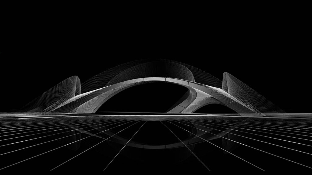 Tiltas „Striatus“ (arch. „Zaha Hadid Architects“). 