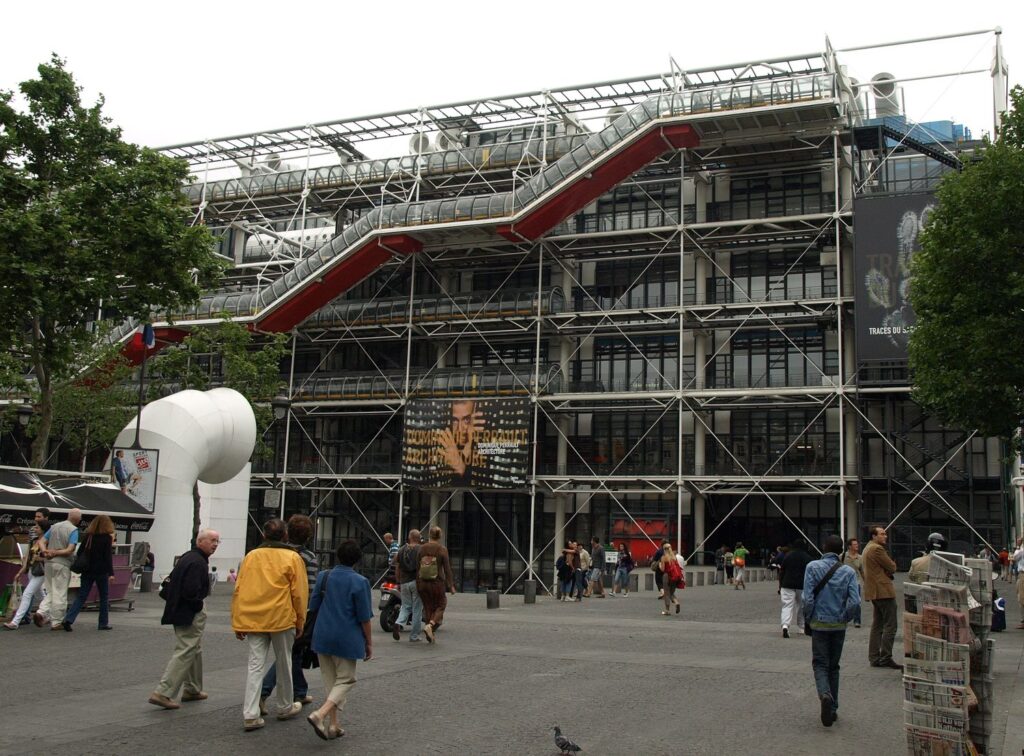 Georges Pompidou centras Paryžiuje (kartu su R.Piano, 1977 m.). Foto: ©PILOTAS.LT