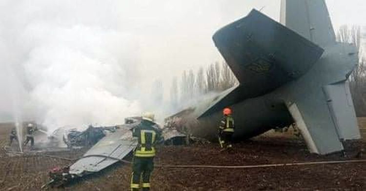 Rusijos karinės pajėgos sunaikino krovininį lėktuvą Antonov AN-225 Mriya. Foto: Twiter