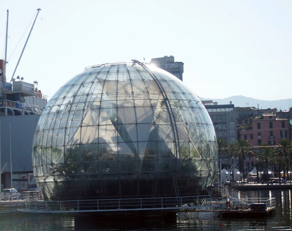 Biosfera Genujos pakrantėje (R.Piano, 1992 m.). Foto: ©PILOTAS.LT