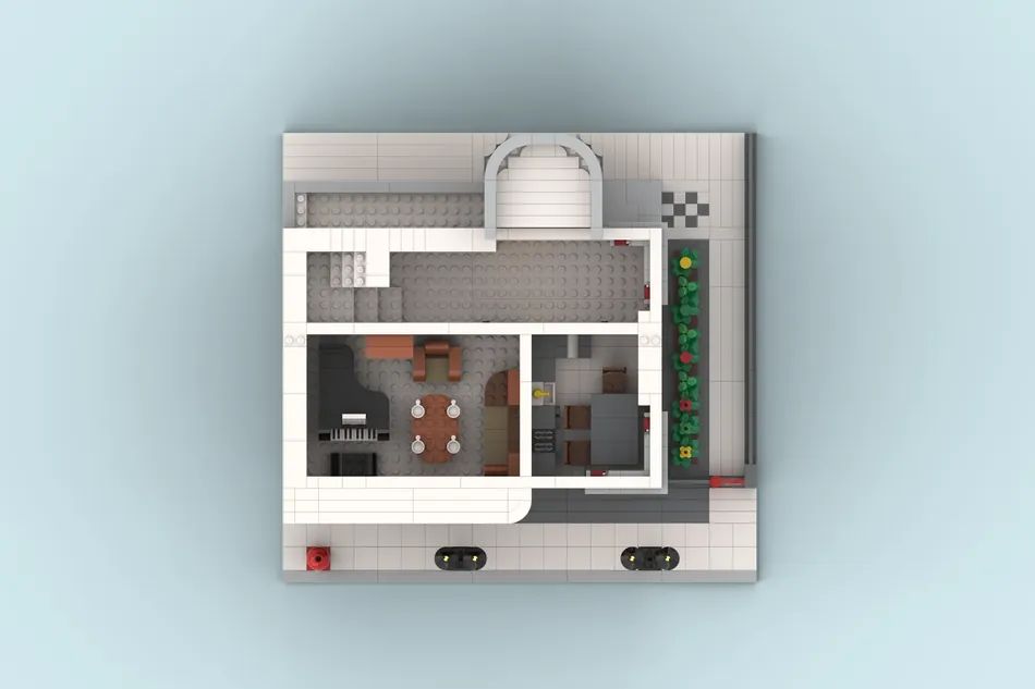 Iljinų namo modelis („Lego“). 