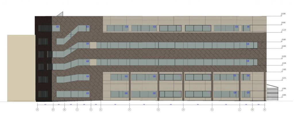 Vilniaus miesto klinikinės ligoninės priestatas Antakalnyje (projektuotojas „Unitectus“ – PV D.Šeikytė, arch. R.Bakšienė, L.Ramanauskas). 