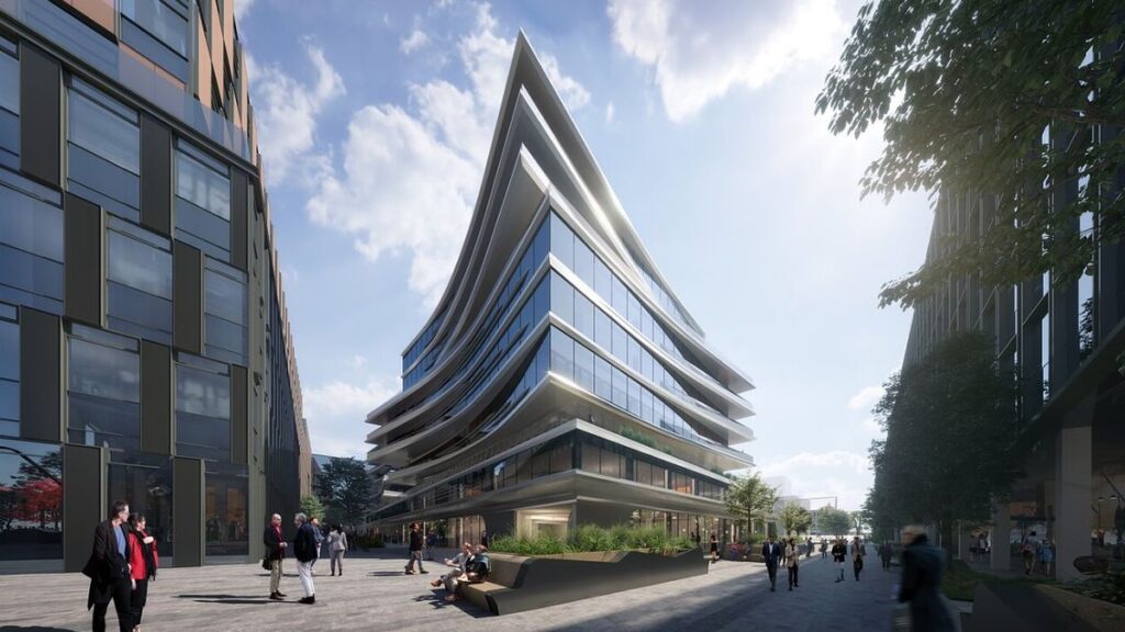 Verslo centro „Business Stadium Central“ (arch. „Zaha Hadid Architects“, „Unitectus“).