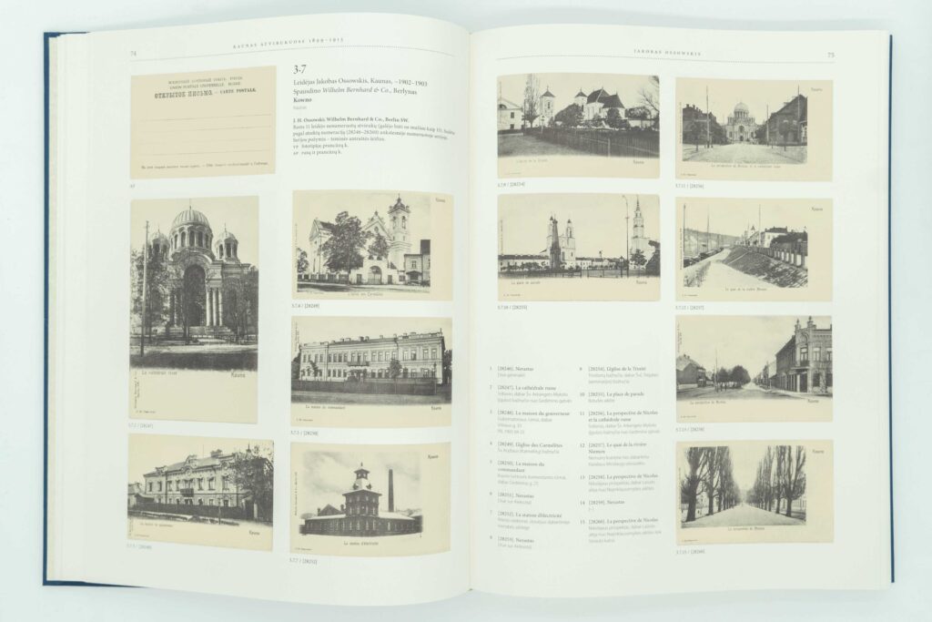 Katalogo „Kaunas atvirukuose 1899 – 1915“ fragmentas.  Foto:  „Zen PR“ . 