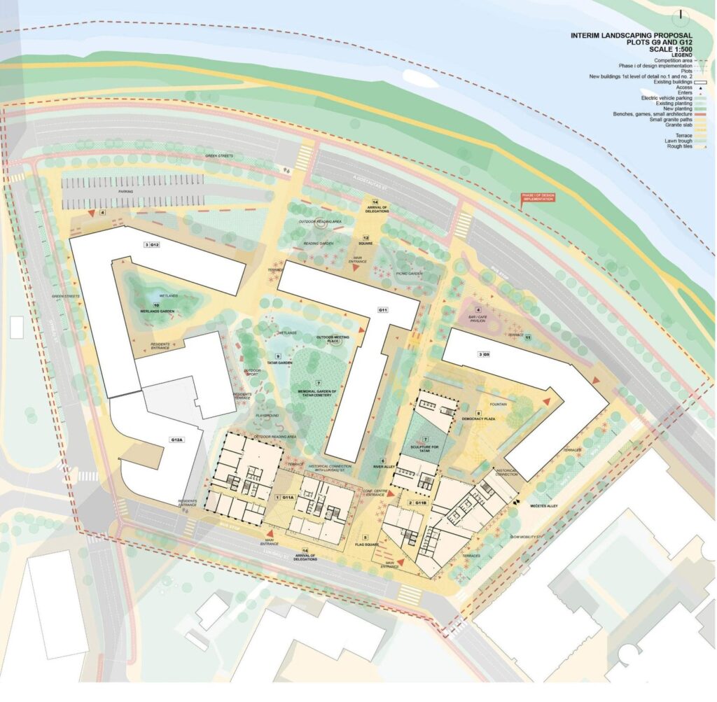 Konkursinis projektas „Demokratijos uostas“ (arch. „Studija Archispektras“), 1-oji vieta.