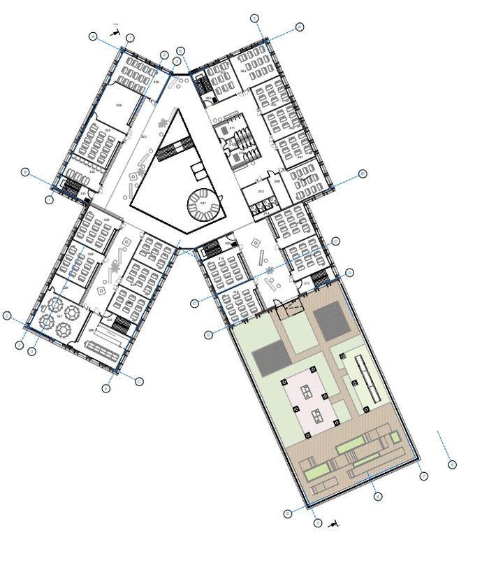 Verkių gimnazija M.Marcinkevičiaus g. 72 (arch. . G.Čaikauskas, A.Čaikauskienė).