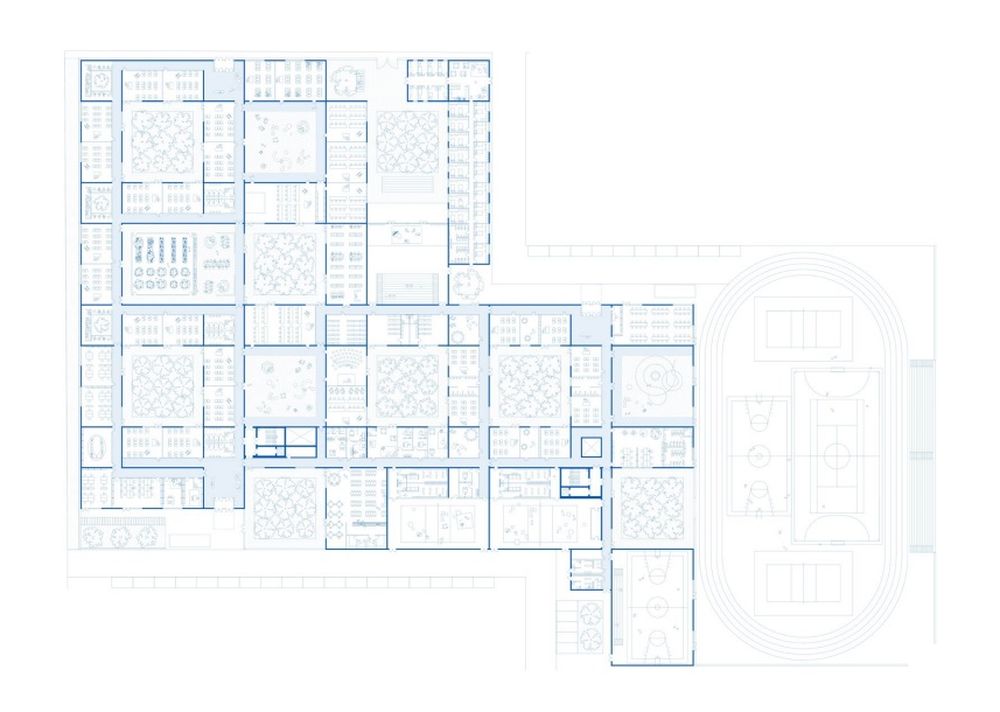 Ateities mokykla Ukrainai (arch. „Scandurra Studio Architeturra srl“ (Italija) su M. A. Vustianskyi), 1-oji vieta.