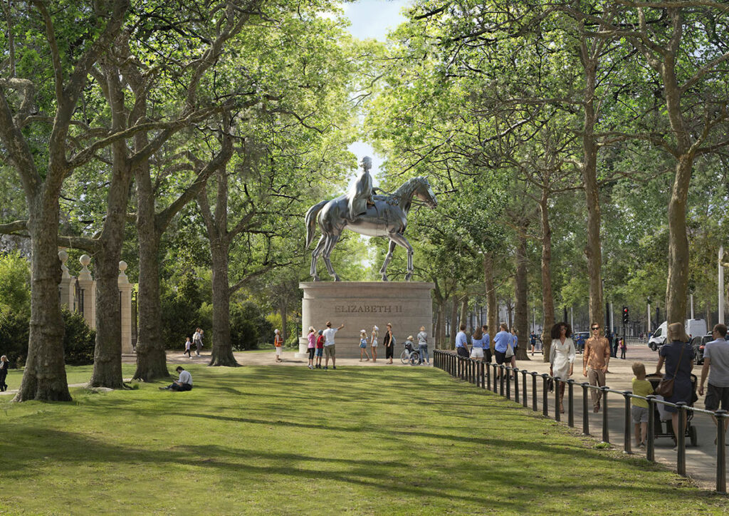Nacionalinis karalienės Elžbietos II memorialas Londone (arch. „Foster + Partners“), 1-oji vieta.