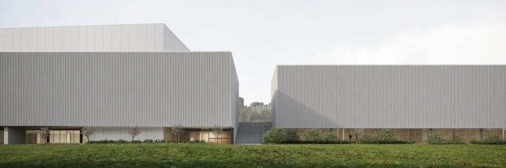 Žirmūnų lengvosios atletikos maniežas (projektuotojas „IMPLMNT architects“; arch. A.Syrusas ir kt.).