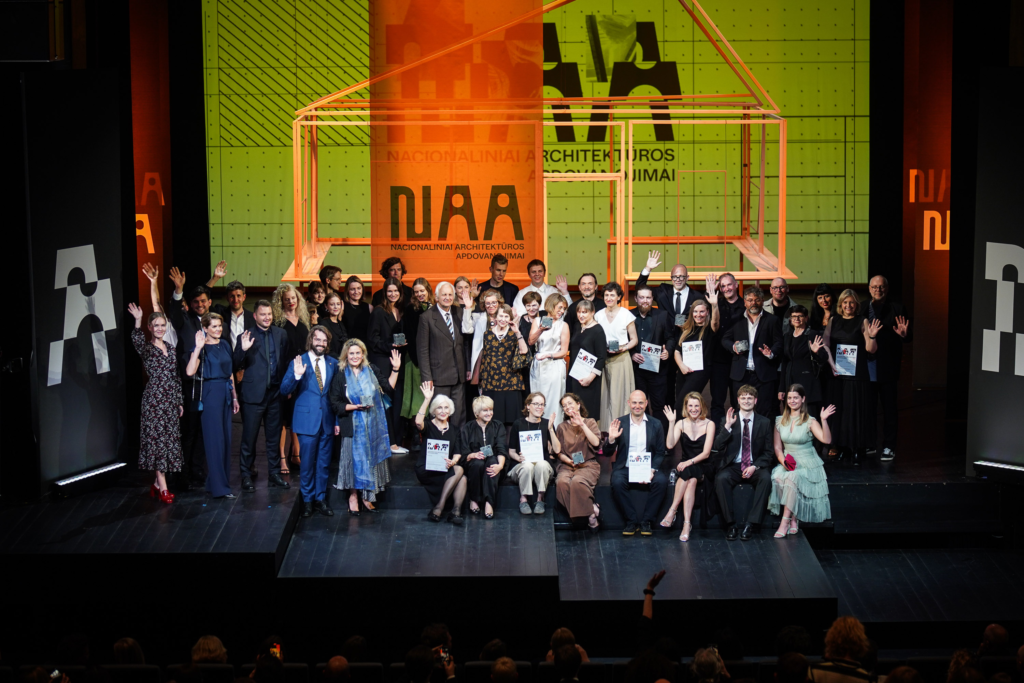 Nacionaliniai architektūros apdovanojimai Panevėžio J.Miltinio dramos teatre, 2025 m. Foto: LR Aplinkos ministerija.