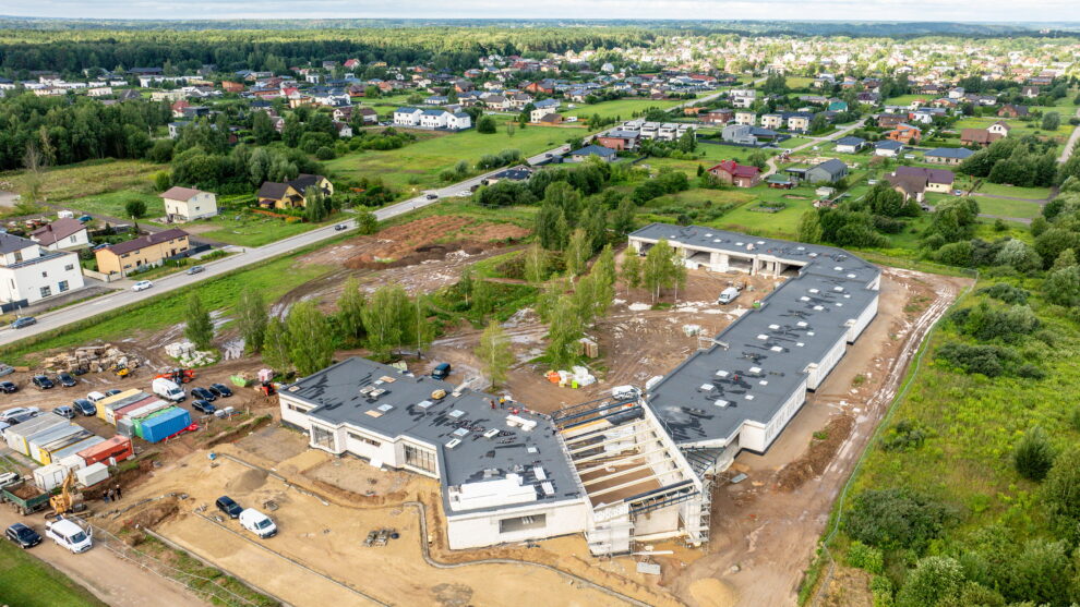 Vaikų darželis Romainiuose (projektuotojas UAB „Medstatyba“; PV – V.Matuliavičius, PDV – D.Steponaitis, arch. L.Juškėnas). Foto: Kauno savivaldybės.