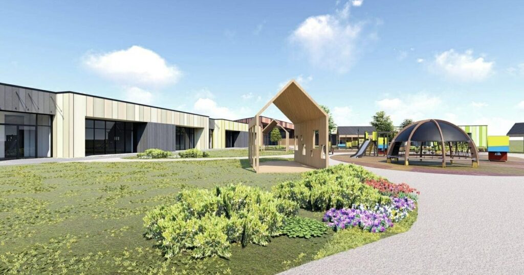 Vaikų darželis Romainiuose (projektuotojas UAB „Medstatyba“; PV – V.Matuliavičius, PDV – D.Steponaitis, arch. L.Juškėnas)
