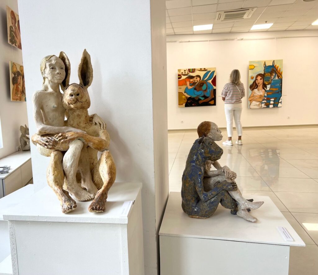 Rūtos Jusionytės paroda „Empatija“ galerijoje „Jusionis.“. Foto: galerijos „Jusionis“. 