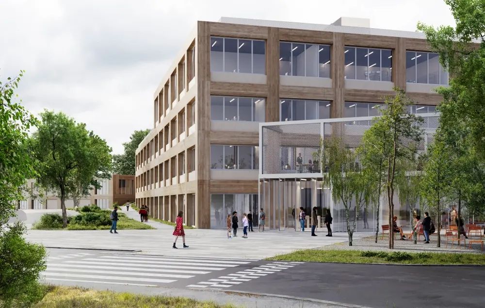 Perkūnkiemio progimnazija Vilniuje (arch. J.Bernotaitė, A.Ropolas, P.Vaitiekūnas; PV - J.Šniepienė).