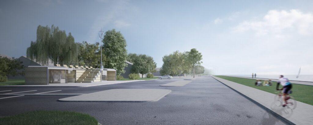Juodkrantės autobusų stotelė (arch. A.Ambrasas, R.Ambrasienė; PV D.Abelkienė).