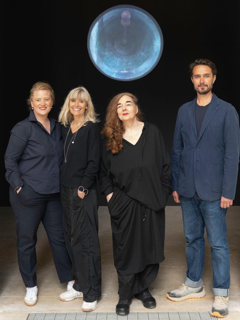 Vokietijos paviljono „Stresstest“ kuratoriai: Elisabeth Endres, Daniele Santucci, Gabriele G. Kiefer ir Nicola Borgmann. Foto: ©newjersey.am Nina Kirste, Josef Grillmeier.