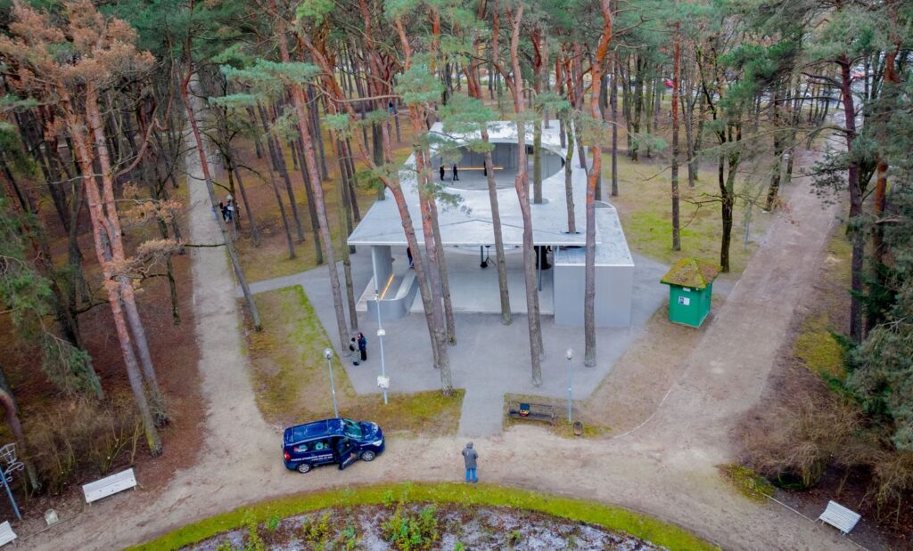 Miesto sodo aikštelės rekonstrukcija Alytuje (arch. M.Šlančius, E.Damaševičiūtė, L.Janušaitienė). Foto: Alytaus miesto savivaldybės.