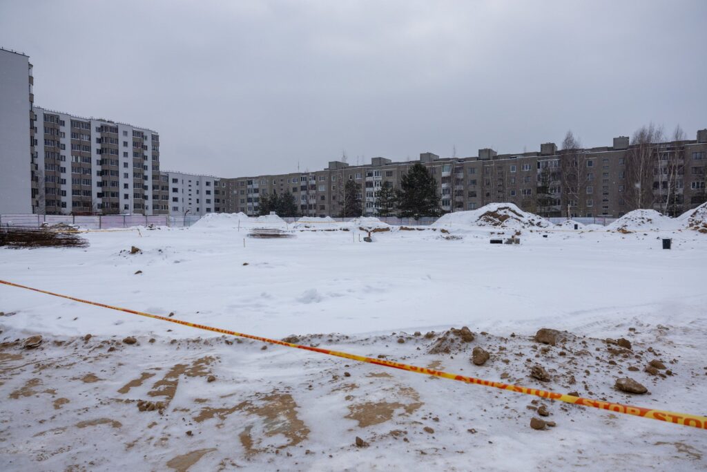 Pilaitėje pradedamas statyti naujas vaikų darželis. Foto: Vilniaus savivaldybės. 