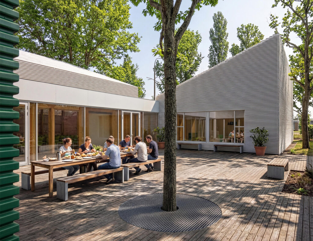 Pavilnio bendruomenės namai (arch. A.Ambrasas, V.Adomonytė). 