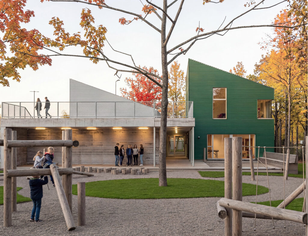 Pavilnio bendruomenės namai (arch. A.Ambrasas, V.Adomonytė). 