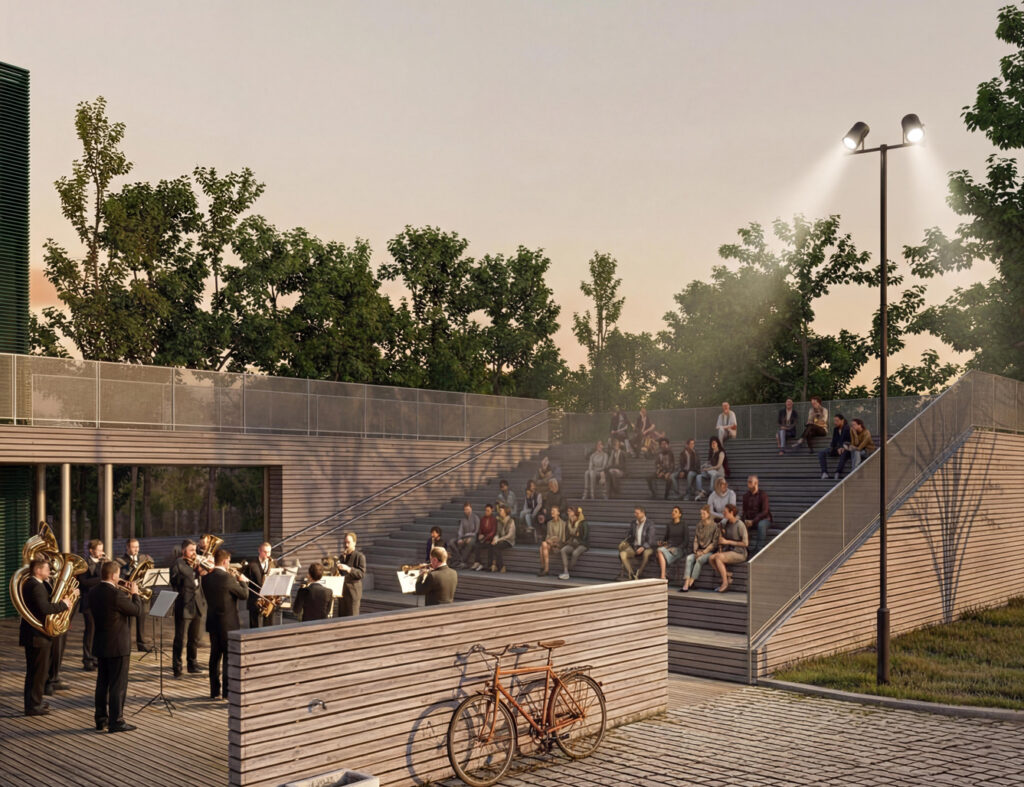 Pavilnio bendruomenės namai (arch. A.Ambrasas, V.Adomonytė). 