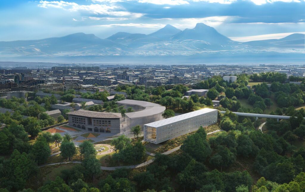 TUMO konvergencijos centras Jerevane (arch. MVRDV).