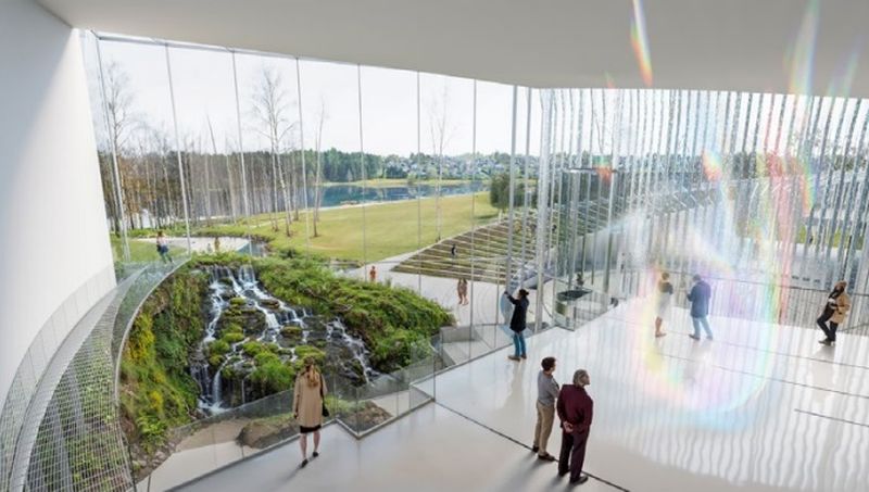 Vandens pažinimo centro konkursinis darbas devizu „Ratu“ (arch. „Arches“), 1-oji vieta.