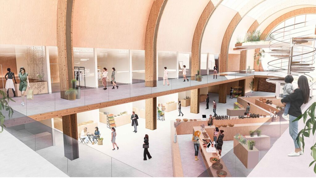 Kauno Stoties turgus (arch. G.Janulytė-Bernotienė, G.Zykuvinė).