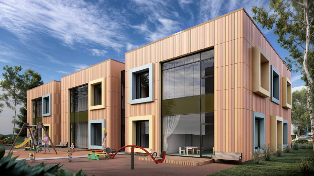 Vaikų lopšelio-darželio „Traukinukas“ filialo „Boružėlė“ rekonstrukcija ((projektuotojas „Progresyvūs projektai“; PV D.Zubavičienė. arch. P.Adomaitis).