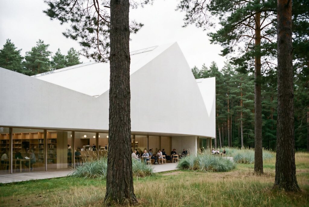 Konkursinis projektas devizu „Įkvėpti“ (arch. „HEIMA architects“, 1-oji vieta).