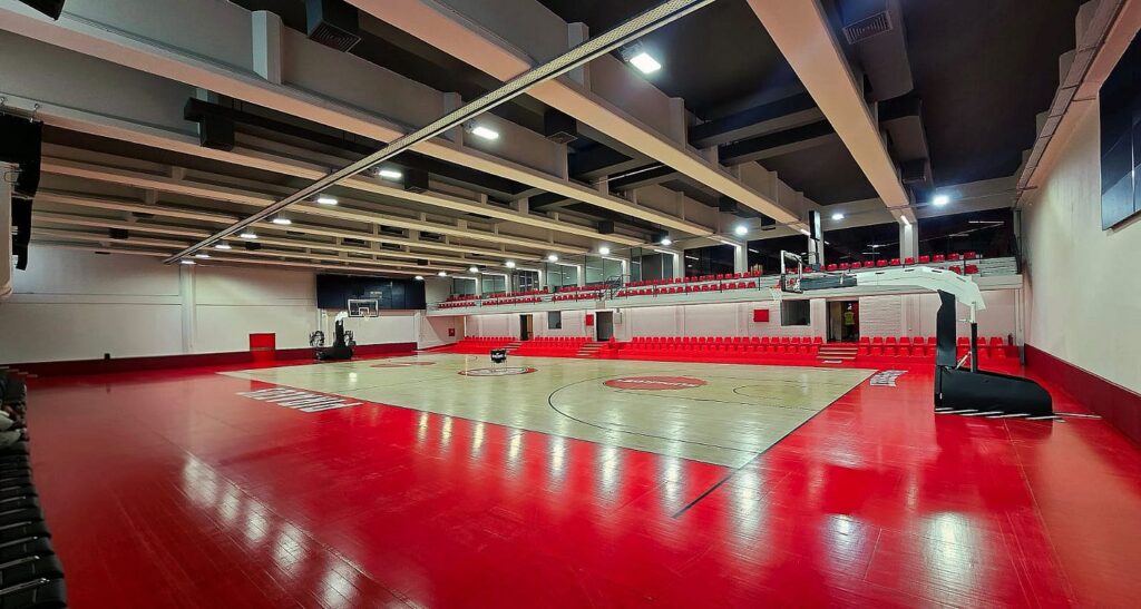 Treniruočių komplekse remontai jau baigiami. Foto: „Olympiakos BC“. 