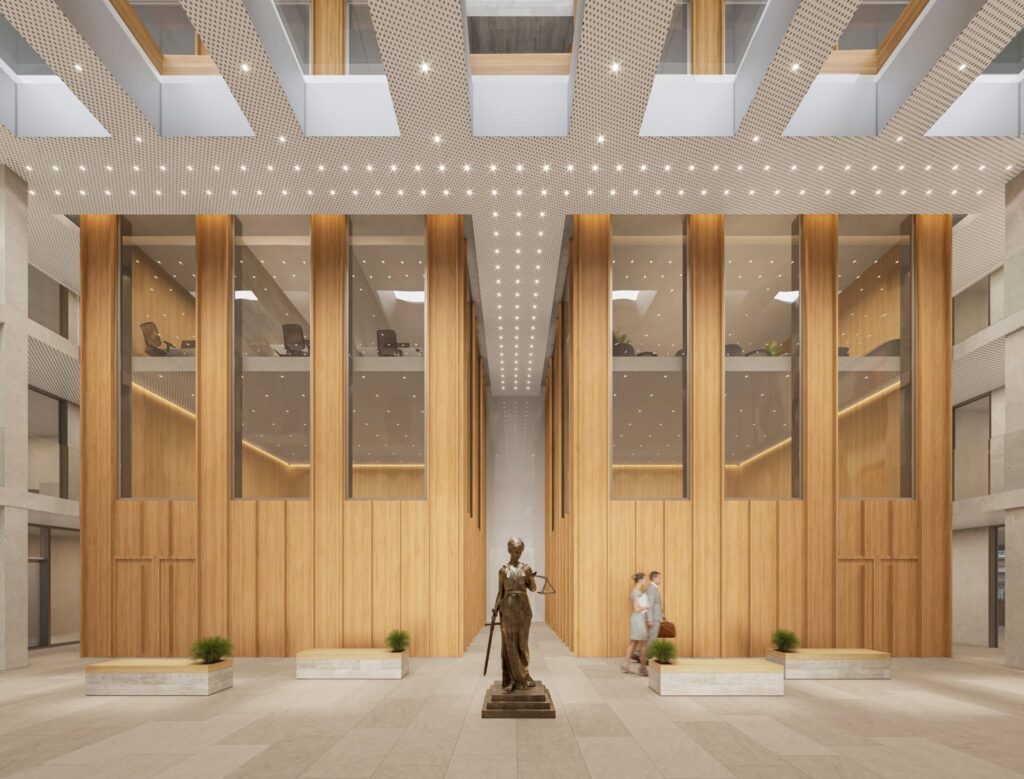 Lietuvos Aukščiausiojo Teismo atnaujinimo konkursinis projektas „Lex4“ (arch. „Architektūros linija“, 1-oji vieta, 15.000 eurų premija). 