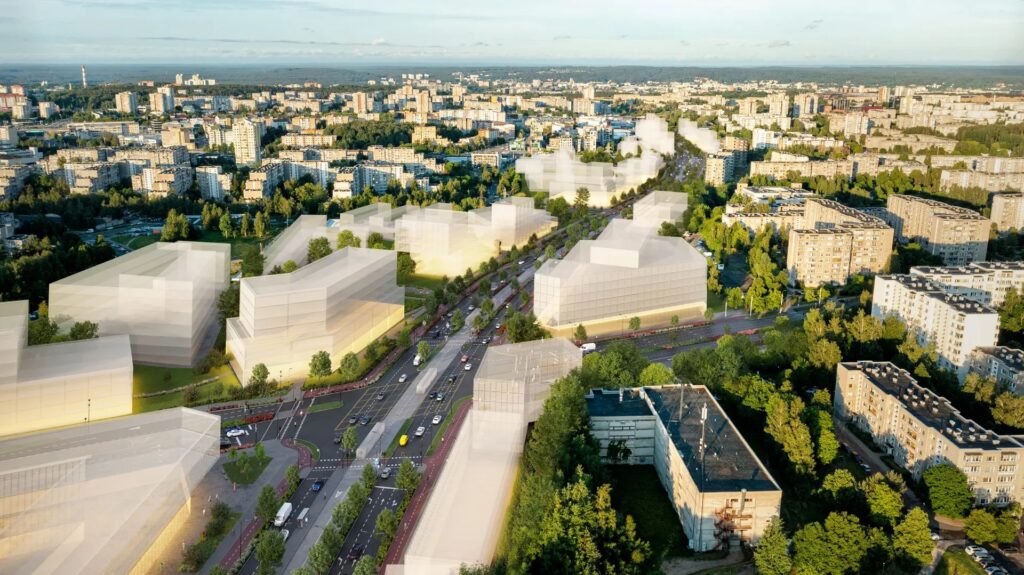 Šiaurinė gatvė Vilniuje. Pav.: Vilniaus savivaldybės. 